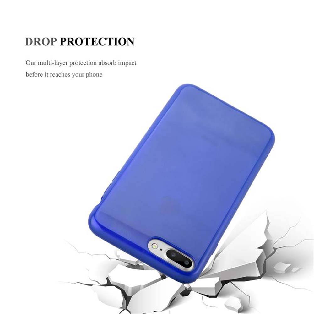 Cadorabo Hülle für Apple iPhone 7 PLUS / 7S PLUS / 8 PLUS Schutz Hülle in Blau Schutzhülle TPU Silikon Etui Case Cover