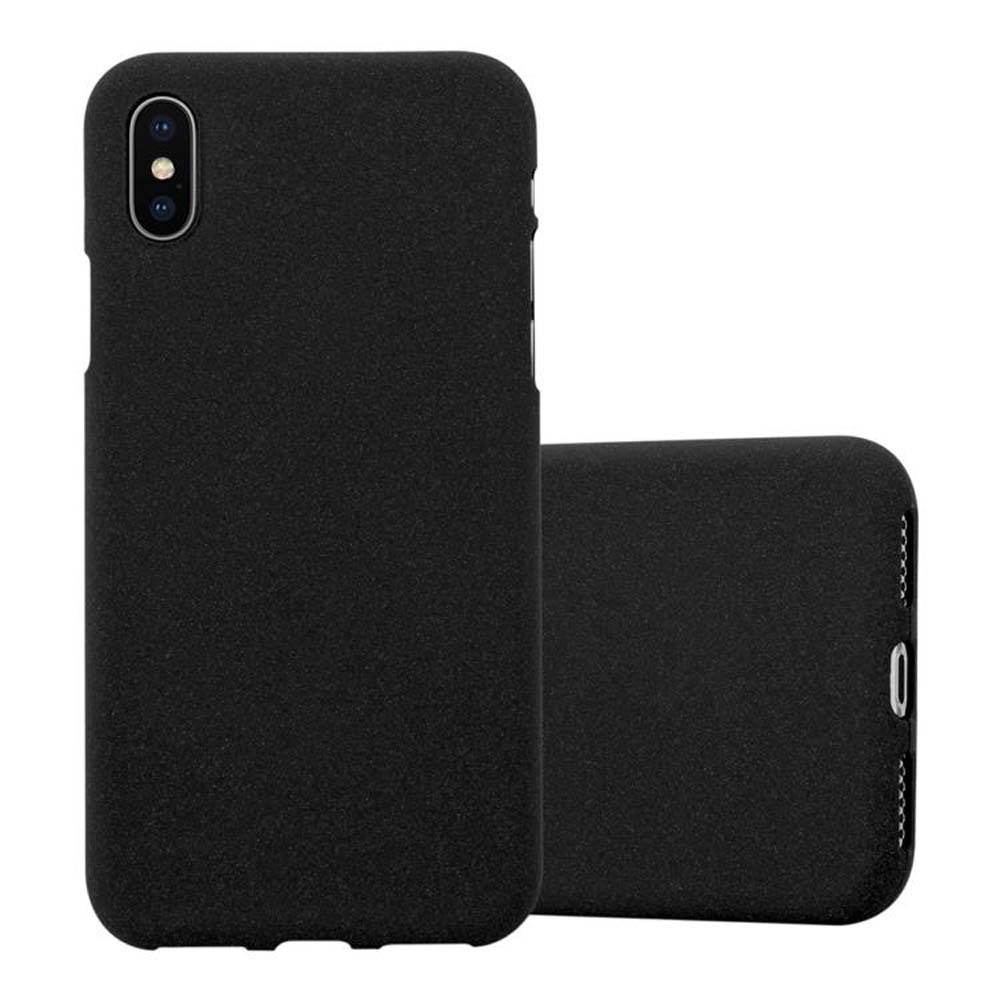 Cadorabo Schutzhülle für Apple iPhone X / XS Hülle in Schwarz Handyhülle TPU Etui Cover Case