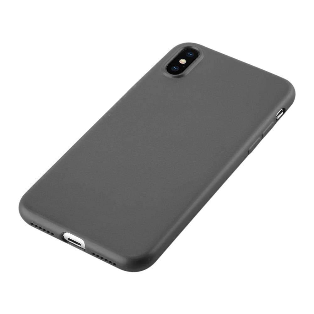 Cadorabo Schutzhülle für Apple iPhone X / XS Hülle in Grau Handyhülle TPU Silikon Etui Cover Case