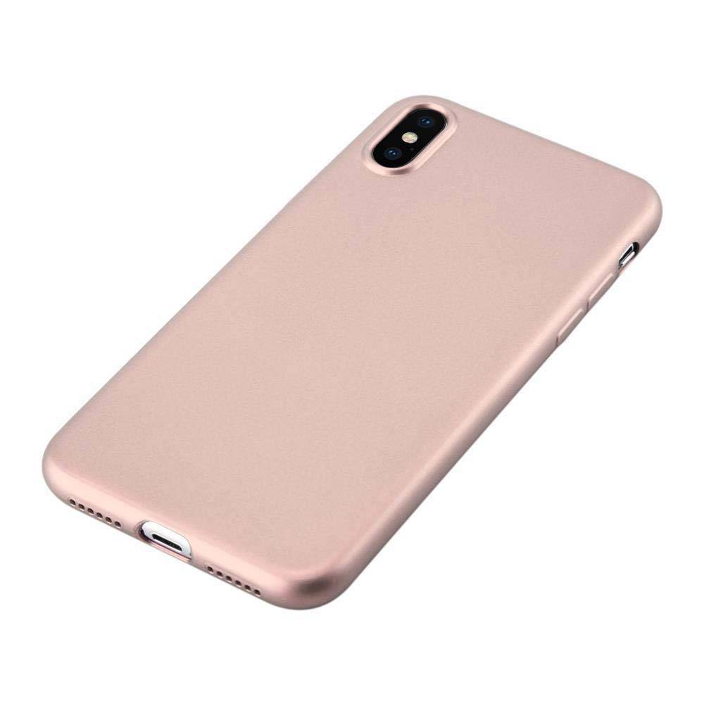 Cadorabo Schutzhülle für Apple iPhone X / XS Hülle in Rosa Handyhülle TPU Silikon Etui Cover Case