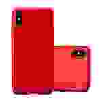 Cadorabo Schutzhülle für Apple iPhone X / XS Hülle in Rot Handyhülle TPU Silikon Etui Cover Case