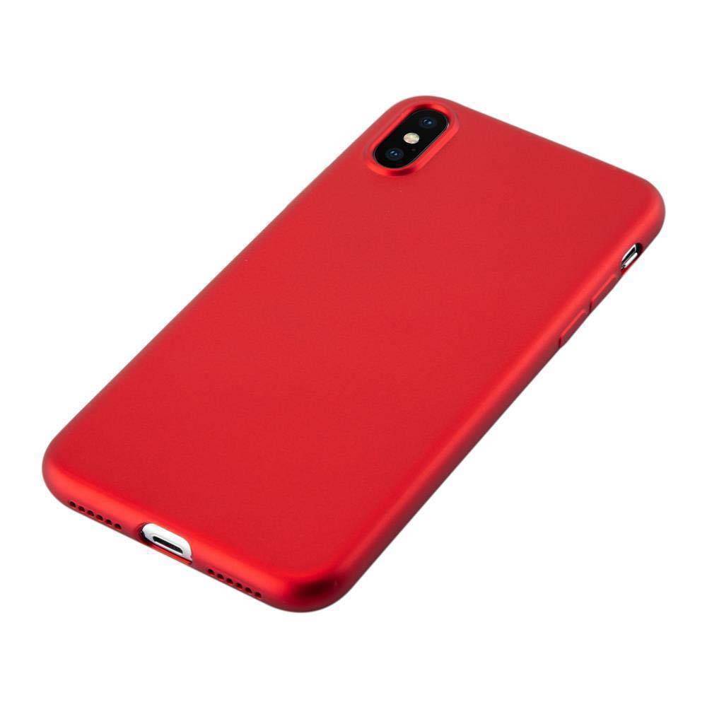 Cadorabo Schutzhülle für Apple iPhone X / XS Hülle in Rot Handyhülle TPU Silikon Etui Cover Case