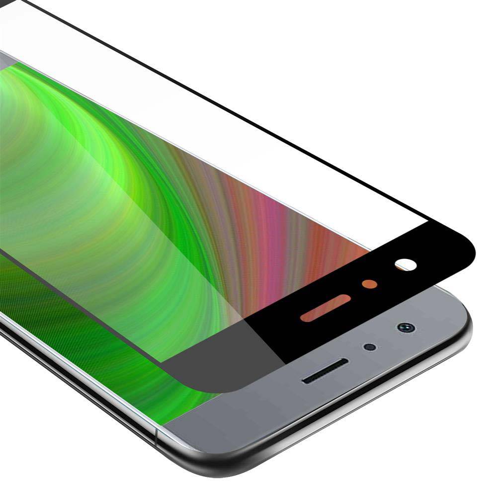 Cadorabo Panzerfolie für Honor 9 Schutzfolie in Schwarz Vollbild Folie Tempered Display Schutzglas