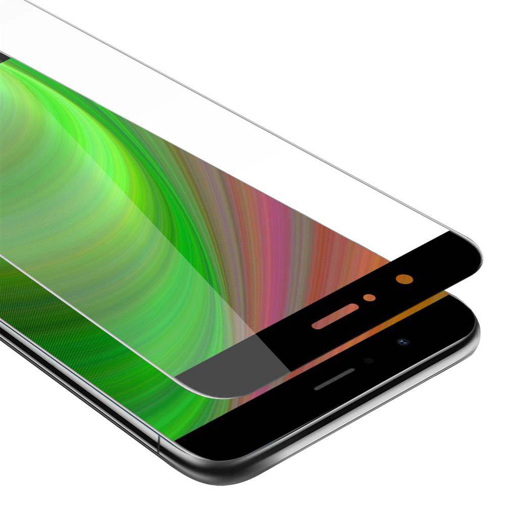 Cadorabo Panzerfolie für Honor V9 Schutzfolie in Schwarz Vollbild Folie Tempered Display Schutzglas