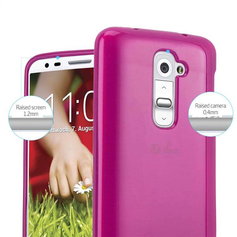 Cadorabo Hülle für LG G2 MINI Schutz Hülle in Rosa Schutzhülle TPU Silikon Etui Case Cover
