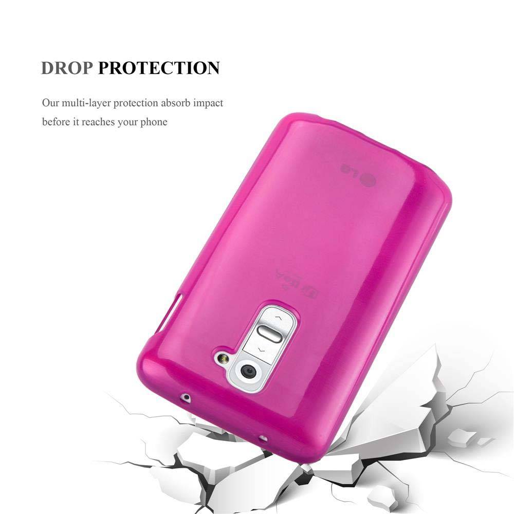 Cadorabo Hülle für LG G2 MINI Schutz Hülle in Rosa Schutzhülle TPU Silikon Etui Case Cover