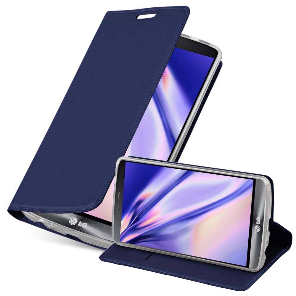 Cadorabo Handyhülle für LG G3 Schutz Hülle in Blau Cover Etui Book Case Booklet