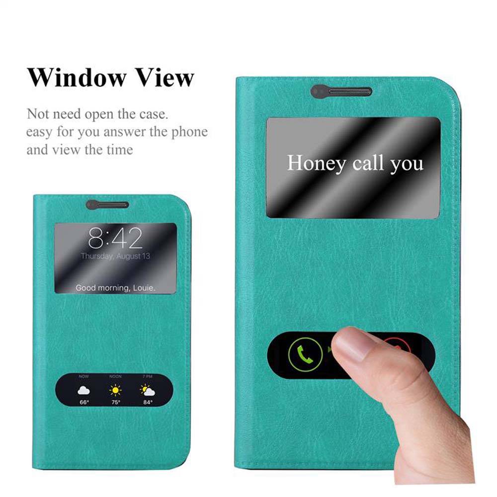 Cadorabo Schutzhülle für LG G3 Hülle in Türkis Handyhülle Book Case Cover Etui