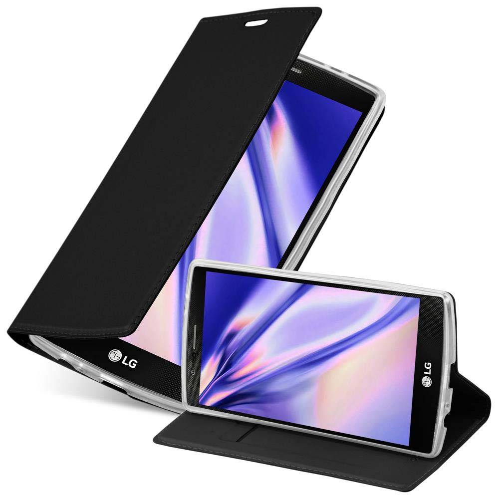 Cadorabo Handyhülle für LG G4 / G4 PLUS Schutz Hülle in Schwarz Cover Etui Book Case Booklet