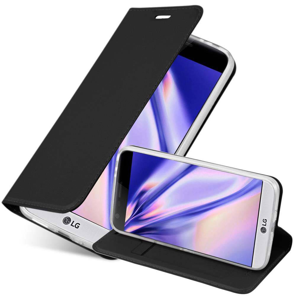 Cadorabo Handyhülle für LG G5 Schutz Hülle in Schwarz Cover Etui Book Case Booklet
