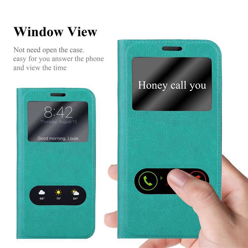 Cadorabo Schutzhülle für LG G5 Hülle in Türkis Handyhülle Book Case Cover Etui