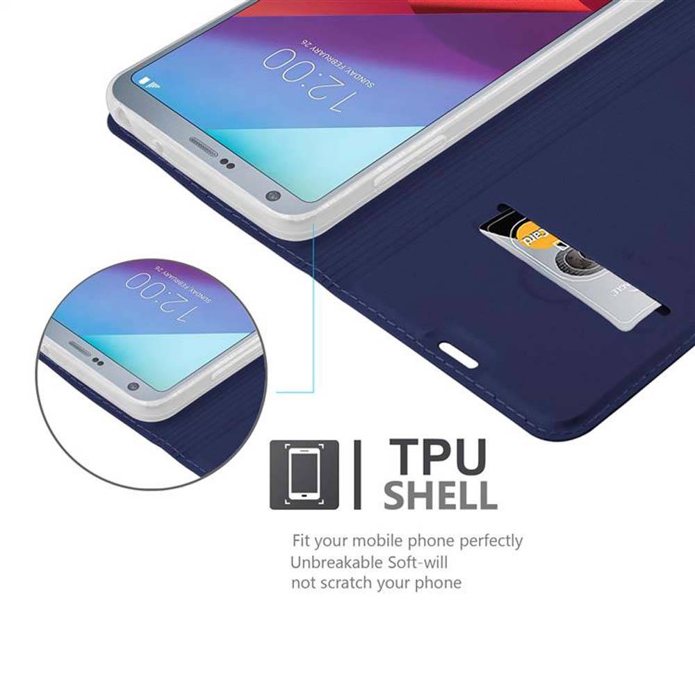 Cadorabo Handyhülle für LG G6 Schutz Hülle in Blau Cover Etui Book Case Booklet