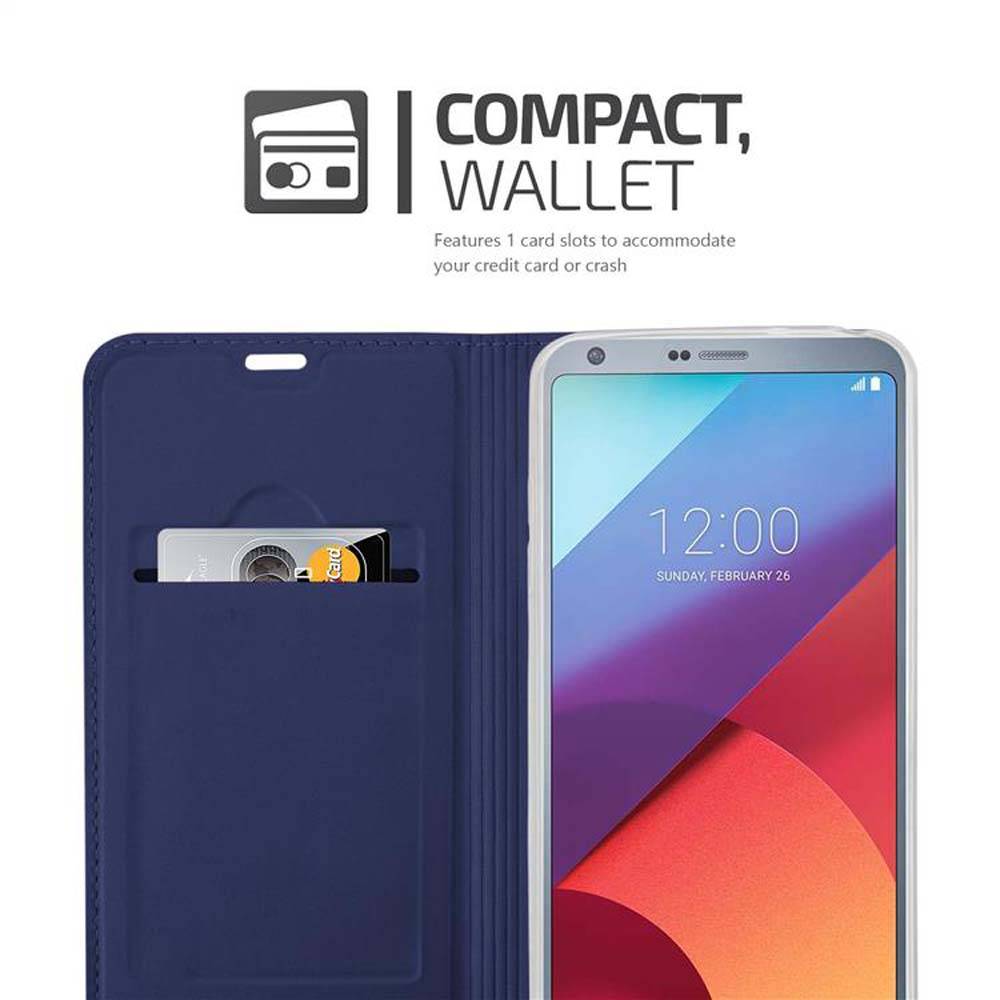 Cadorabo Handyhülle für LG G6 Schutz Hülle in Blau Cover Etui Book Case Booklet