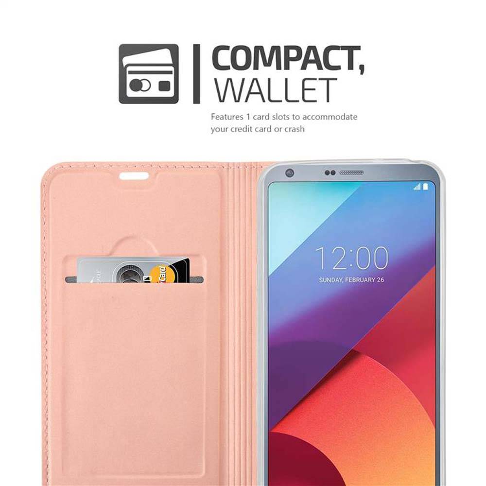 Cadorabo Handyhülle für LG G6 Schutz Hülle in Rosa Cover Etui Book Case Booklet