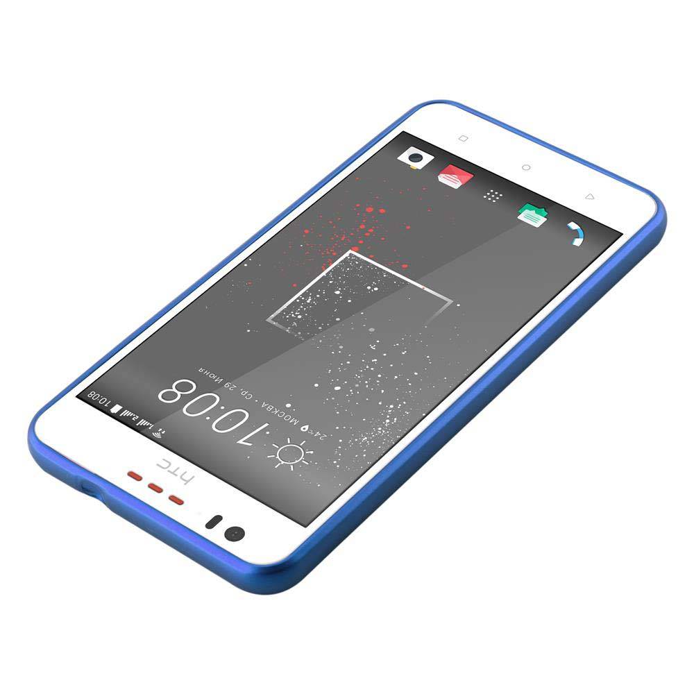 Cadorabo Schutzhülle für HTC Desire 10 LIFESTYLE / Desire 825 Hülle in Blau Handyhülle TPU Silikon Etui Cover Case