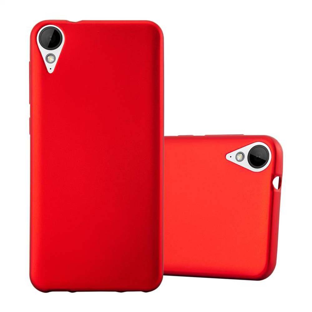 Cadorabo Schutzhülle für HTC Desire 10 LIFESTYLE / Desire 825 Hülle in Rot Handyhülle TPU Silikon Etui Cover Case