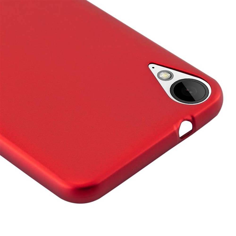 Cadorabo Schutzhülle für HTC Desire 10 LIFESTYLE / Desire 825 Hülle in Rot Handyhülle TPU Silikon Etui Cover Case