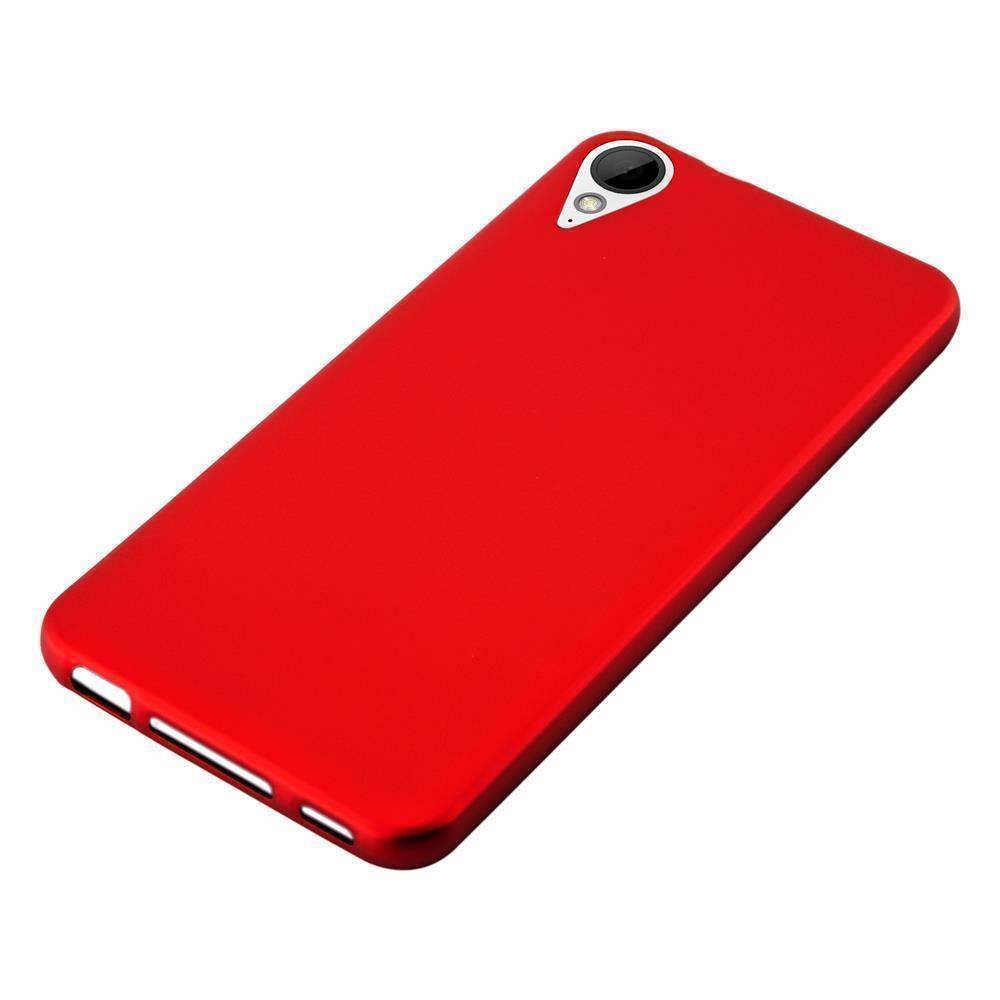 Cadorabo Schutzhülle für HTC Desire 10 LIFESTYLE / Desire 825 Hülle in Rot Handyhülle TPU Silikon Etui Cover Case