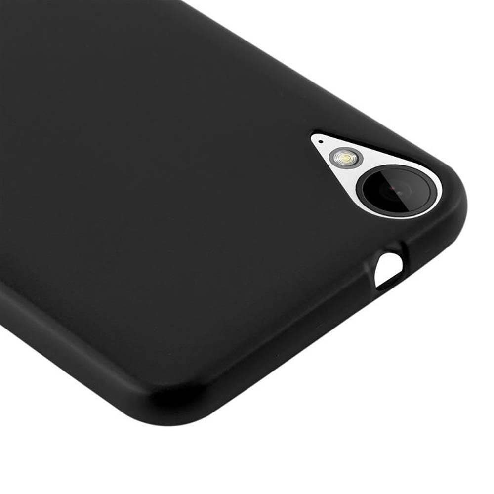 Cadorabo Schutzhülle für HTC Desire 10 LIFESTYLE / Desire 825 Hülle in Schwarz Handyhülle TPU Silikon Etui Cover Case