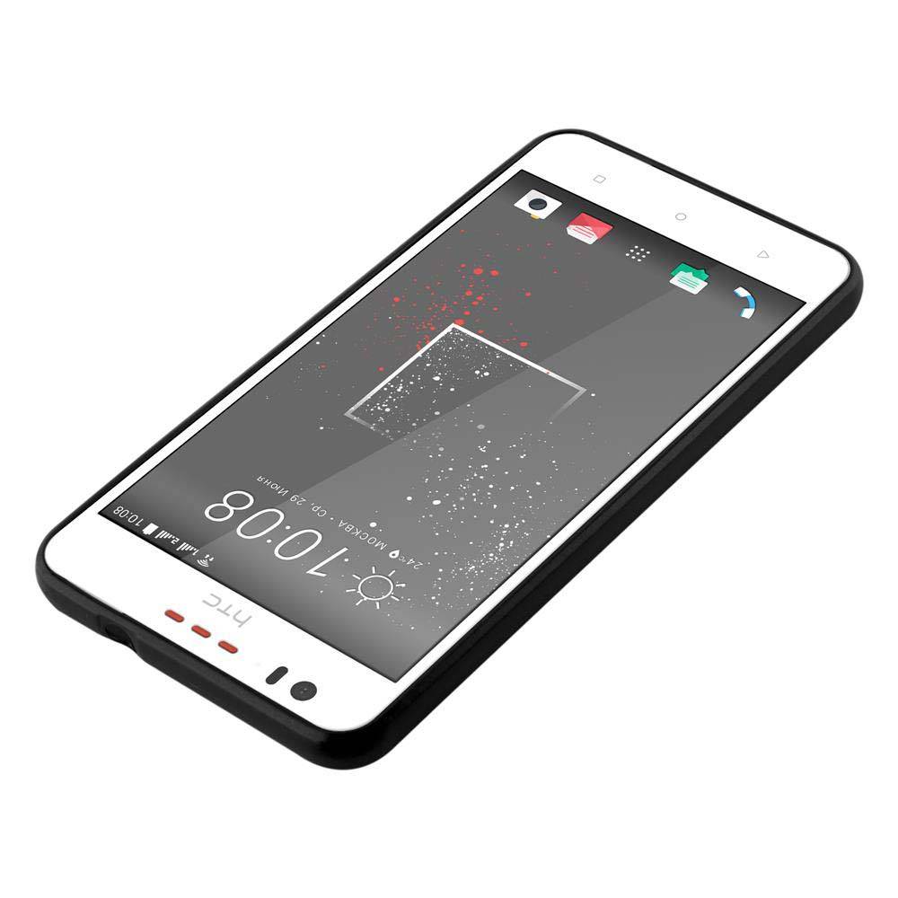 Cadorabo Schutzhülle für HTC Desire 10 LIFESTYLE / Desire 825 Hülle in Schwarz Handyhülle TPU Silikon Etui Cover Case
