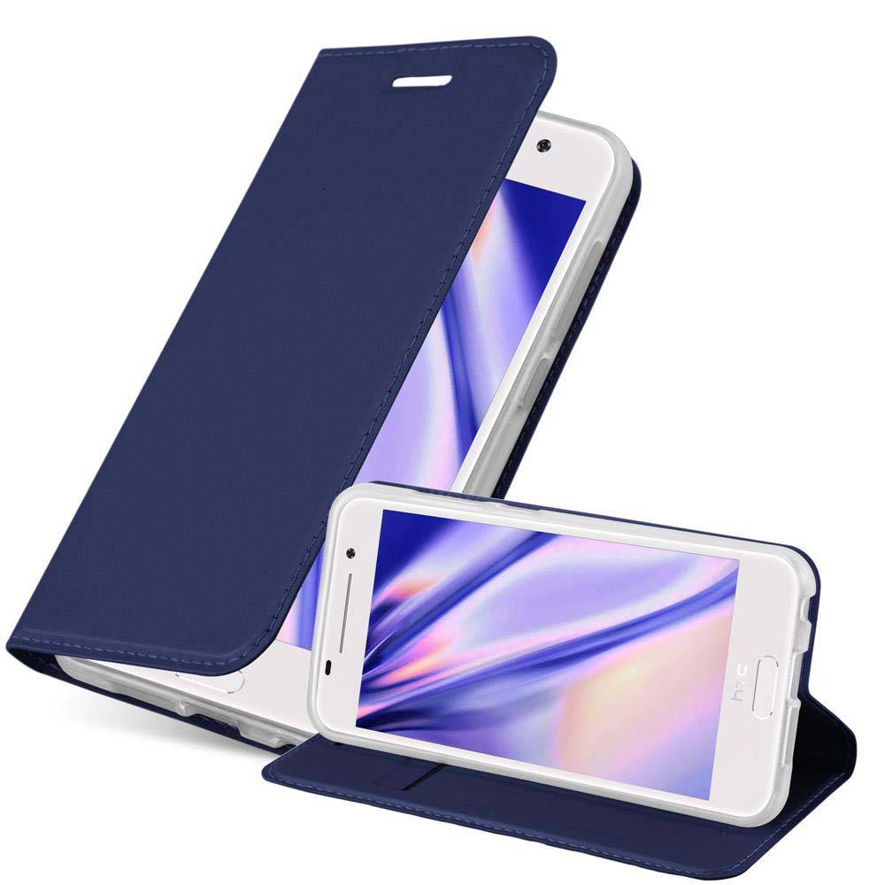 Cadorabo Handyhülle für HTC ONE A9 Schutz Hülle in Blau Cover Etui Book Case Booklet