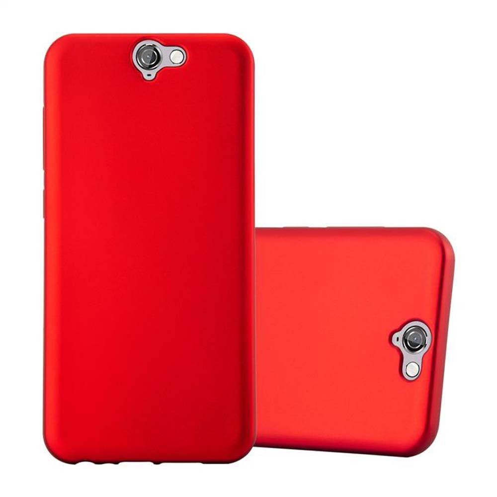 Cadorabo Schutzhülle für HTC ONE A9 Hülle in Rot Handyhülle TPU Silikon Etui Cover Case