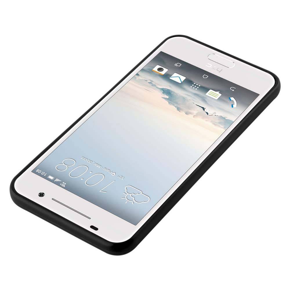 Cadorabo Schutzhülle für HTC ONE A9 Hülle in Schwarz Handyhülle TPU Silikon Etui Cover Case
