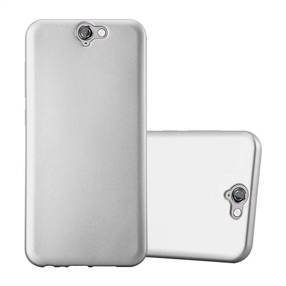 Cadorabo Schutzhülle für HTC ONE A9 Hülle in Silber Handyhülle TPU Silikon Etui Cover Case