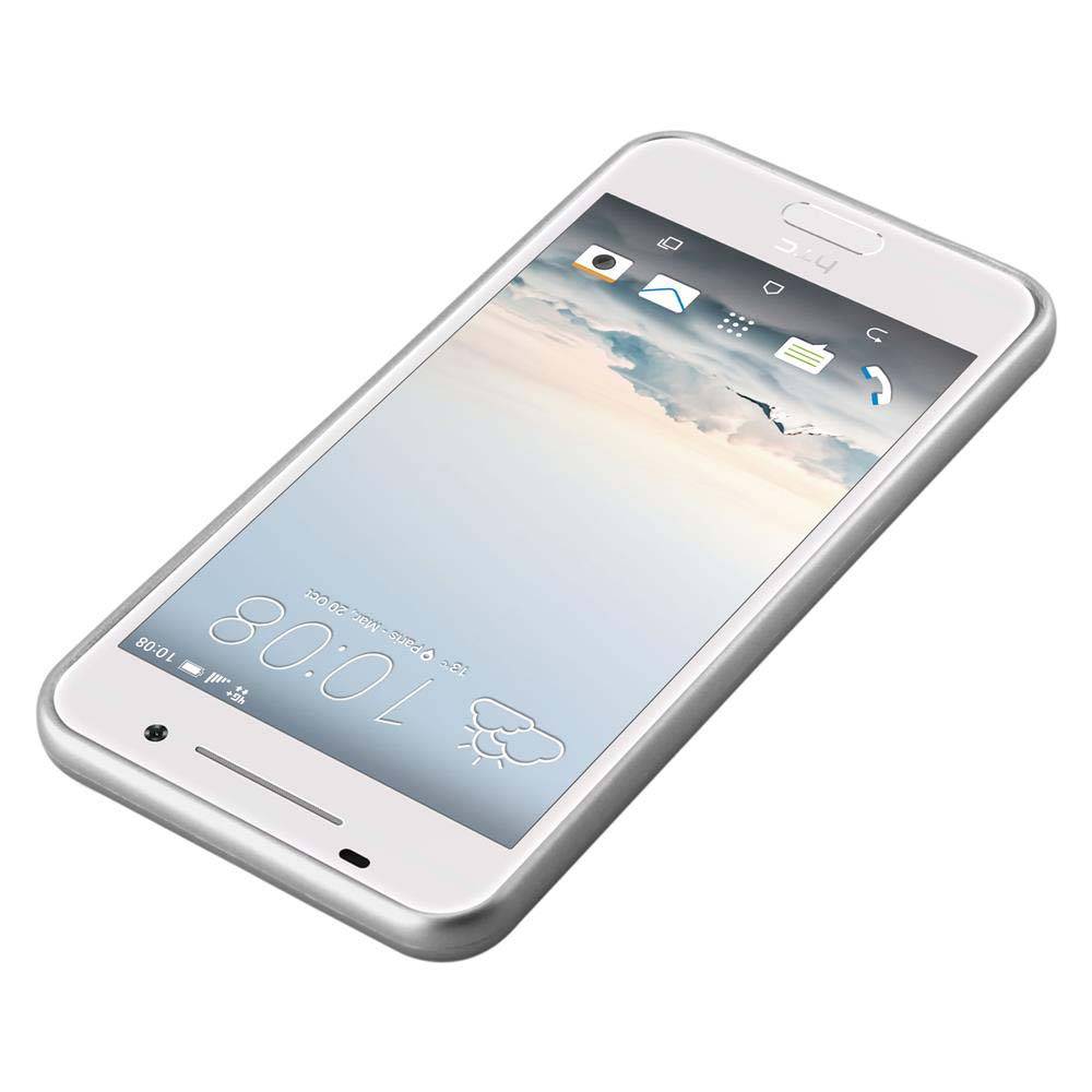 Cadorabo Schutzhülle für HTC ONE A9 Hülle in Silber Handyhülle TPU Silikon Etui Cover Case