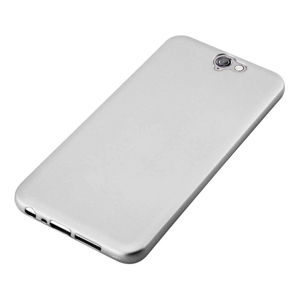 Cadorabo Schutzhülle für HTC ONE A9 Hülle in Silber Handyhülle TPU Silikon Etui Cover Case
