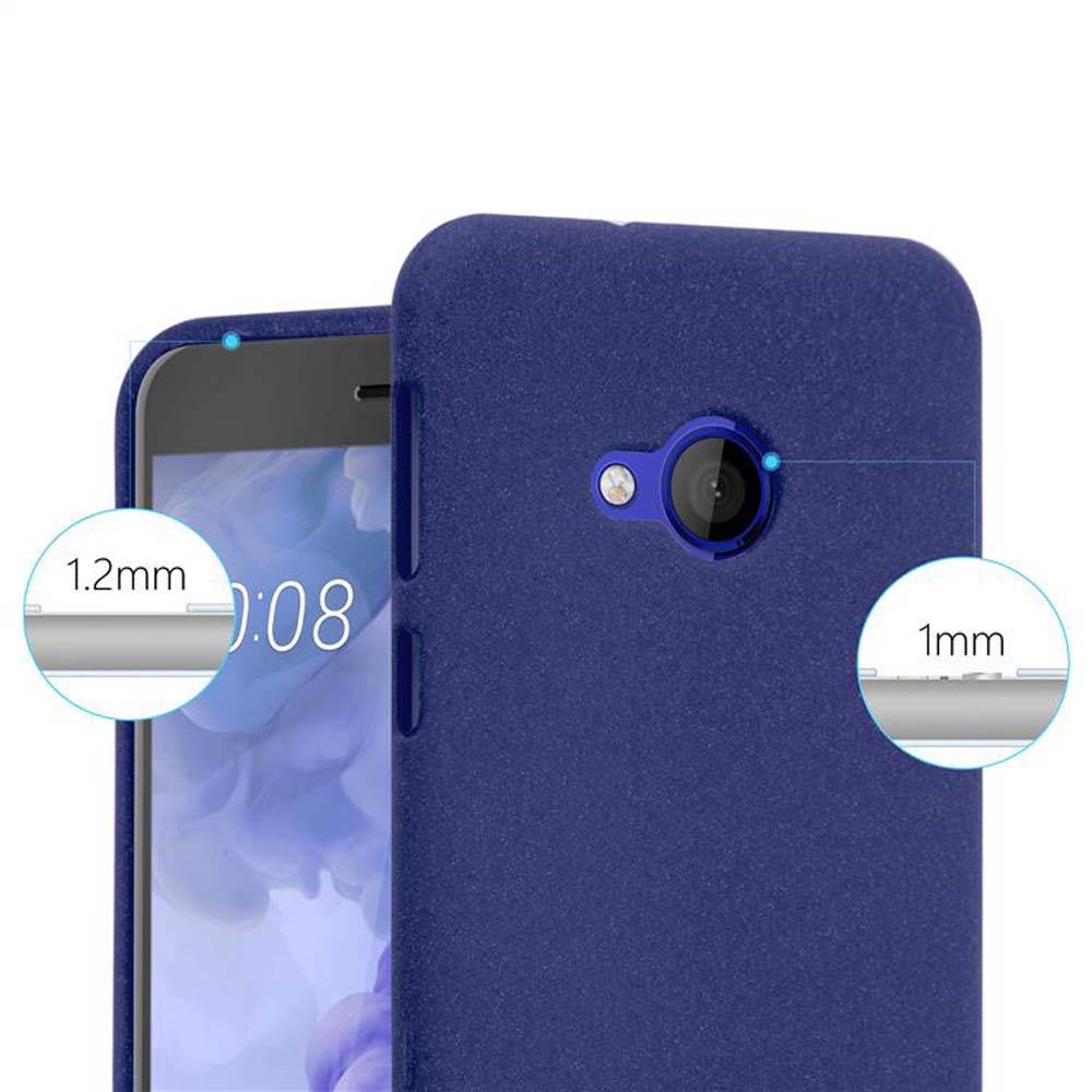 Cadorabo Schutzhülle für HTC U PLAY Hülle in Blau Handyhülle TPU Etui Cover Case