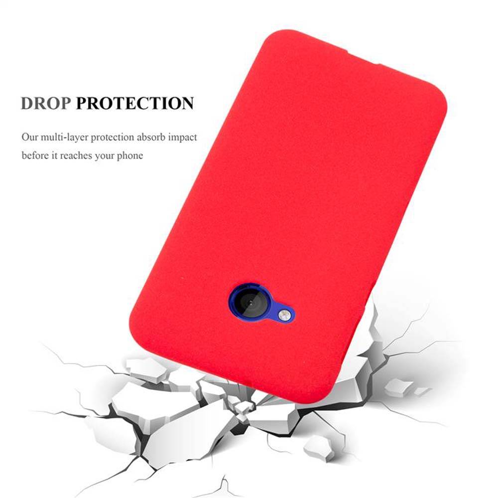 Cadorabo Schutzhülle für HTC U PLAY Hülle in Rot Handyhülle TPU Etui Cover Case