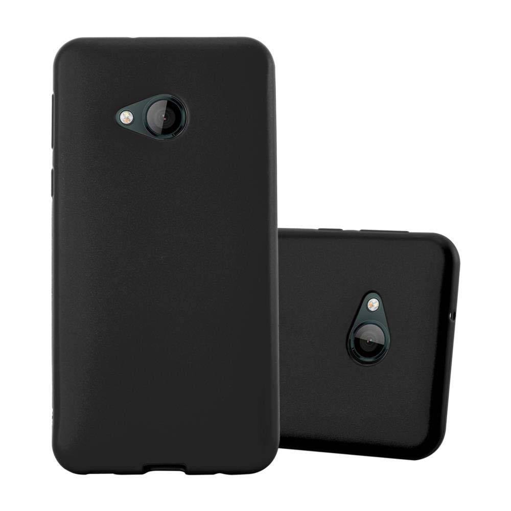 Cadorabo Schutzhülle für HTC U PLAY Hülle in Schwarz Handyhülle TPU Silikon Etui Cover Case