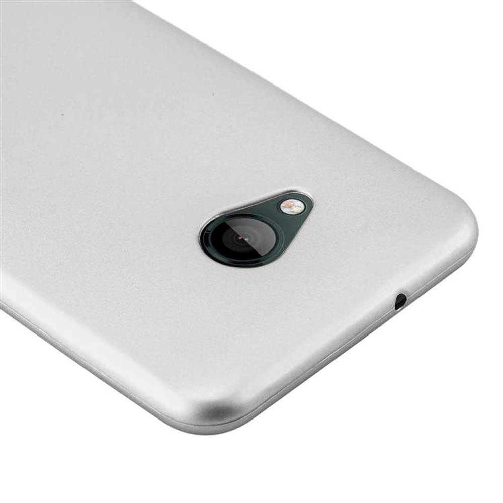 Cadorabo Schutzhülle für HTC U PLAY Hülle in Silber Handyhülle TPU Silikon Etui Cover Case