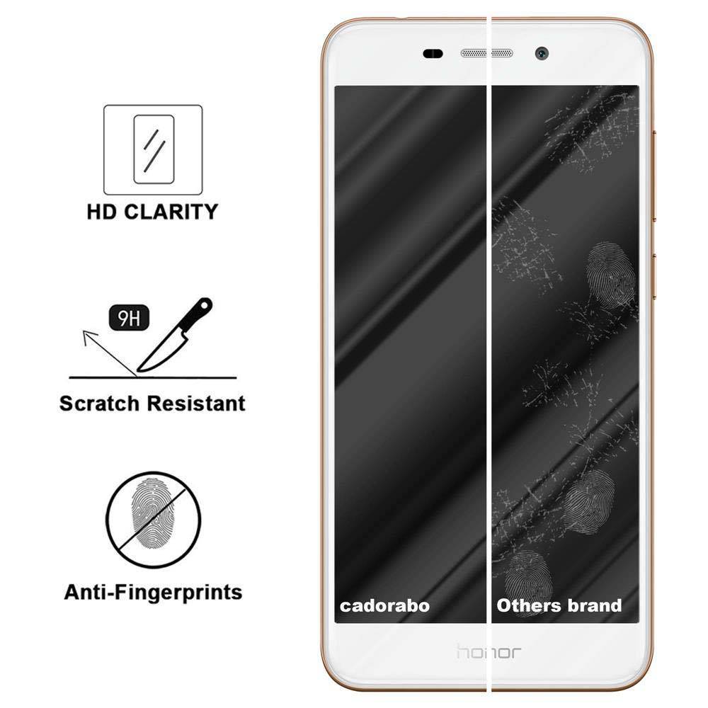 Cadorabo Panzer Folie für Honor 6C Schutzfolie in Transparent Gehärtetes Tempered Display-Schutzglas