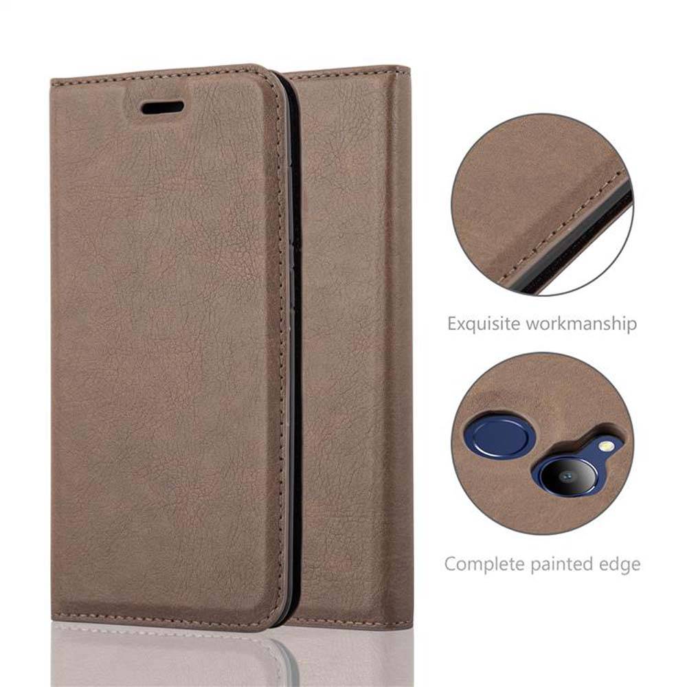 Cadorabo Hülle für Honor 6C PRO Schutz Hülle in Braun Handyhülle Etui Case Cover Magnetverschluss