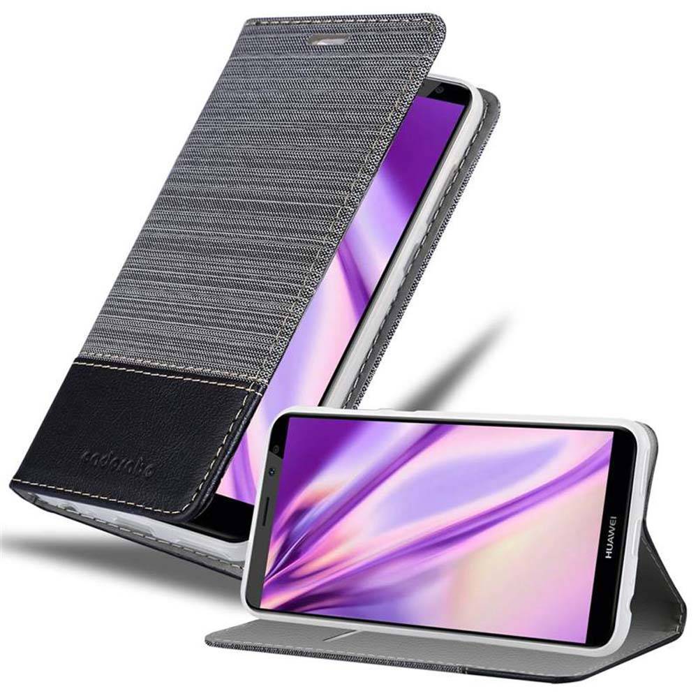 Cadorabo Hülle für Huawei MATE 10 LITE Schutzhülle in Grau Handy Hülle Etui Book Case Cover