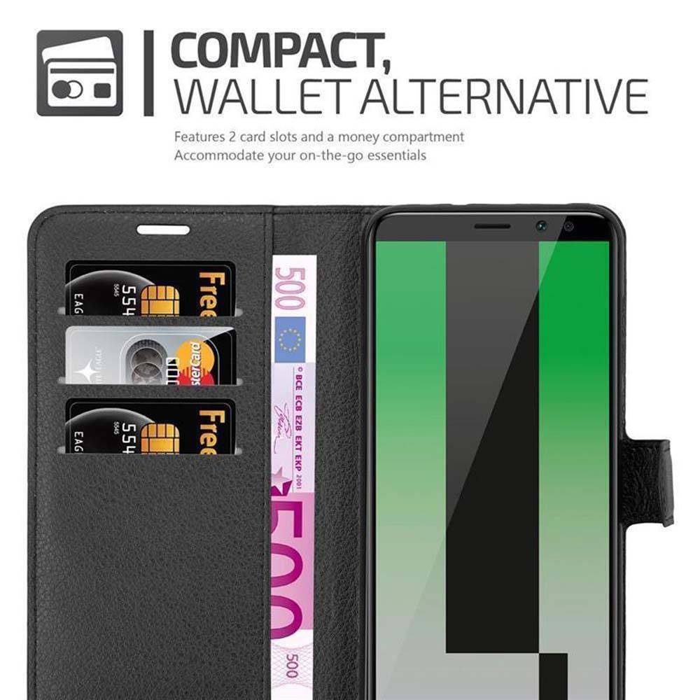Cadorabo Hülle für Huawei MATE 10 LITE Schutz Hülle in Schwarz Handyhülle Etui Case Cover Magnetverschluss