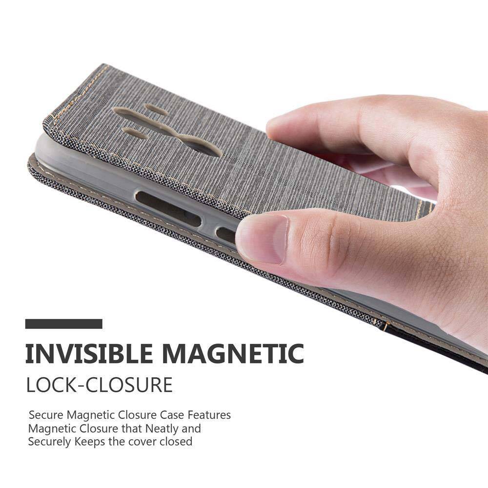 Cadorabo Hülle für Huawei MATE 10 PRO Schutzhülle in Grau Handy Hülle Etui Book Case Cover