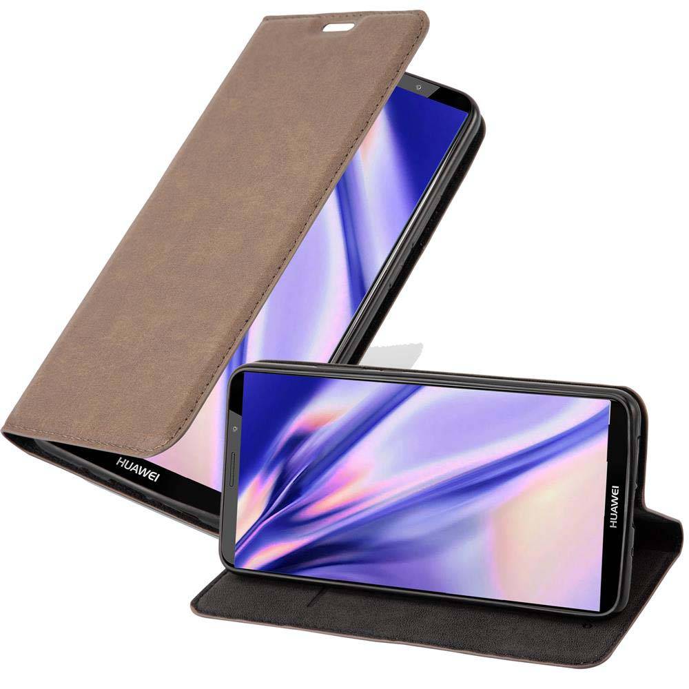 Cadorabo Hülle für Huawei MATE 10 PRO Schutz Hülle in Braun Handyhülle Etui Case Cover Magnetverschluss
