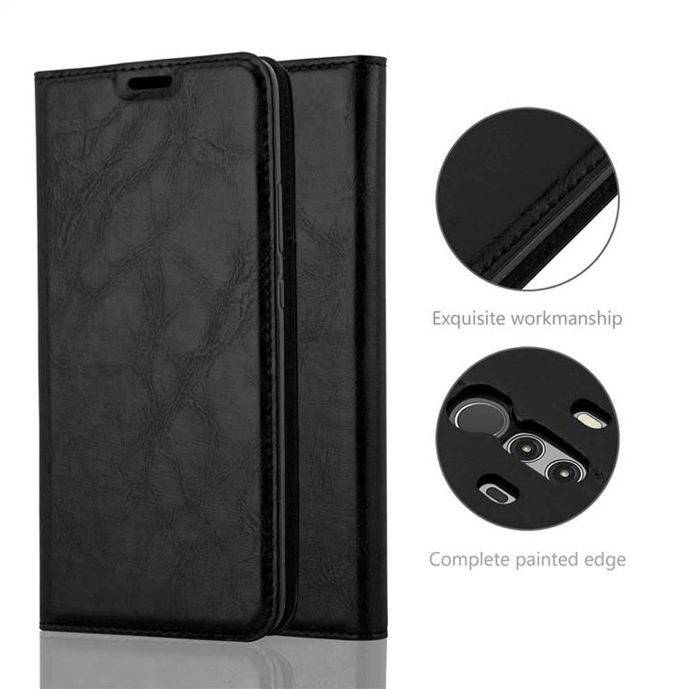 Cadorabo Hülle für Huawei MATE 10 PRO Schutz Hülle in Schwarz Handyhülle Etui Case Cover Magnetverschluss