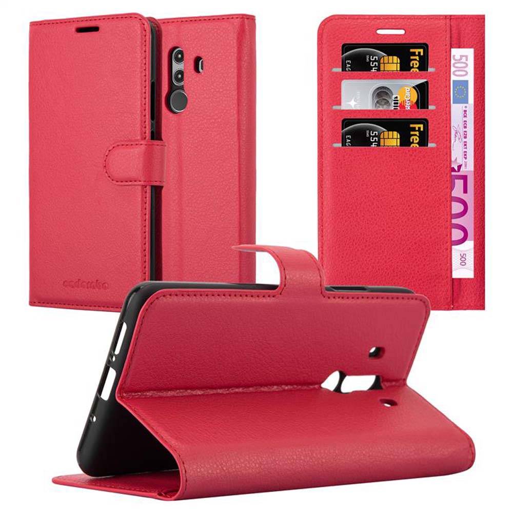 Cadorabo Hülle für Huawei MATE 10 PRO Schutz Hülle in Rot Handyhülle Etui Case Cover Magnetverschluss