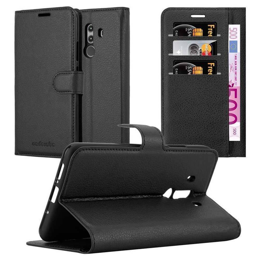 Cadorabo Hülle für Huawei MATE 10 PRO Schutz Hülle in Schwarz Handyhülle Etui Case Cover Magnetverschluss