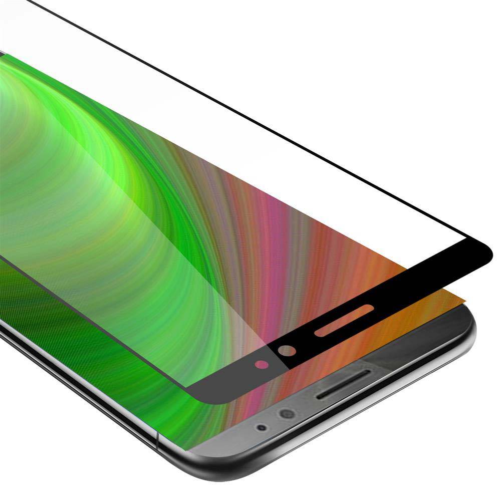 Cadorabo Panzerfolie für Huawei MATE 8 Schutzfolie in Schwarz Vollbild Folie Tempered Display Schutzglas
