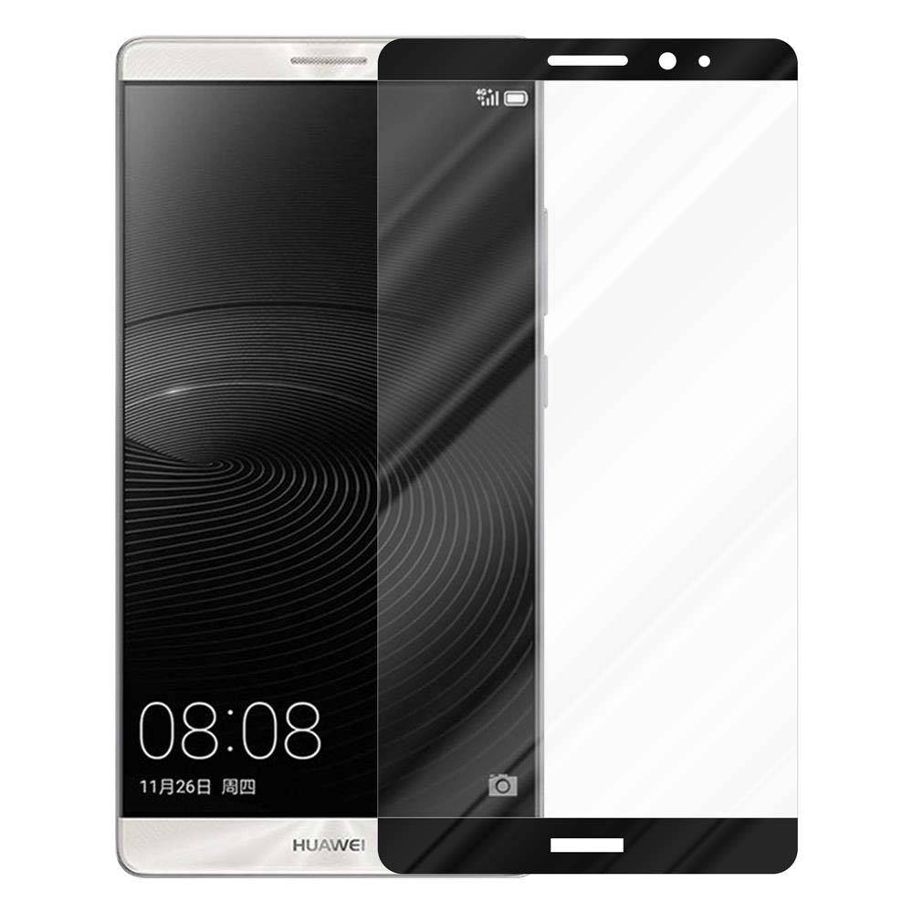 Cadorabo Panzerfolie für Huawei MATE 8 Schutzfolie in Schwarz Vollbild Folie Tempered Display Schutzglas