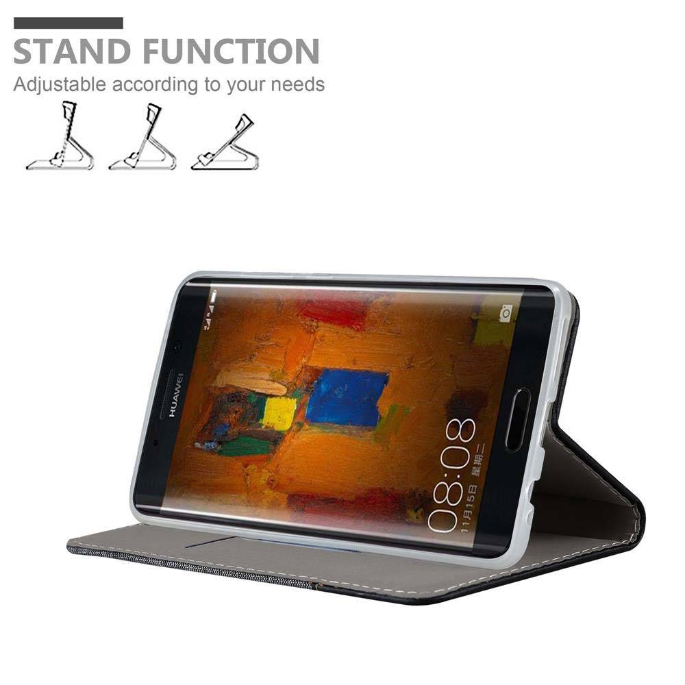 Cadorabo Hülle für Huawei MATE 9 PRO Schutzhülle in Grau Handy Hülle Etui Book Case Cover
