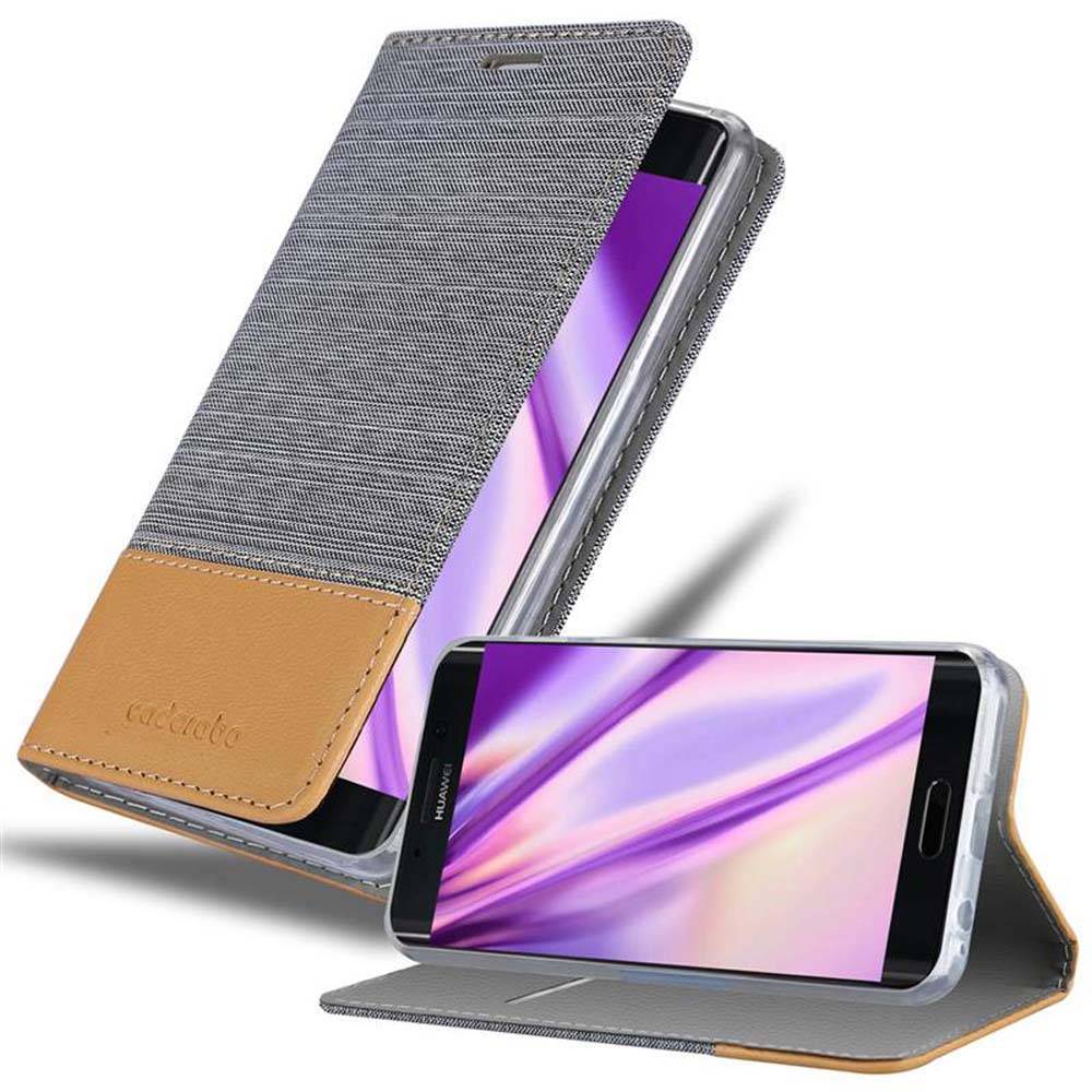 Cadorabo Hülle für Huawei MATE 9 PRO Schutzhülle in Grau Handy Hülle Etui Book Case Cover