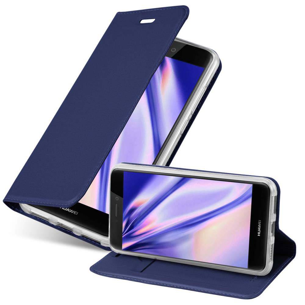 Cadorabo Handyhülle für Huawei P8 LITE 2017 / P9 LITE 2017 Schutz Hülle in Blau Cover Etui Book Case Booklet