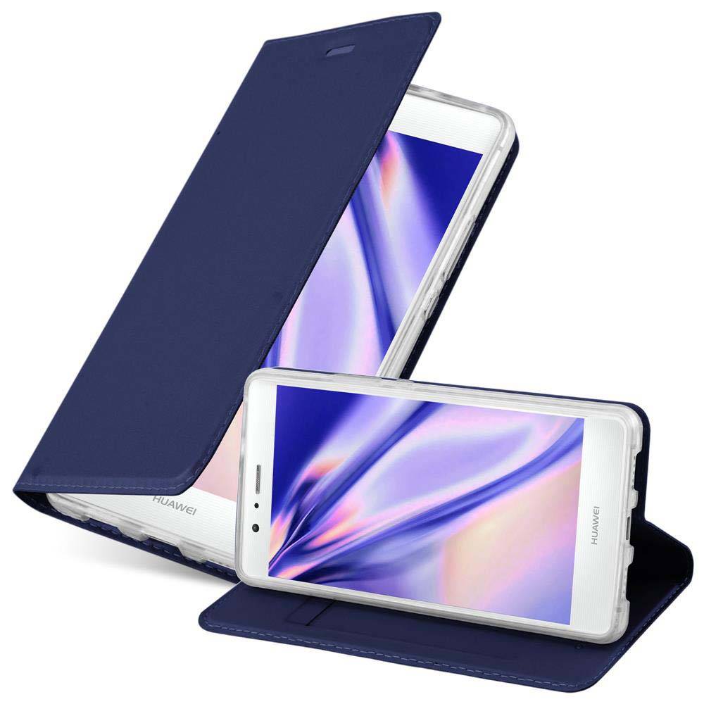 Cadorabo Handyhülle für Huawei P9 LITE 2016 / G9 LITE Schutz Hülle in Blau Cover Etui Book Case Booklet