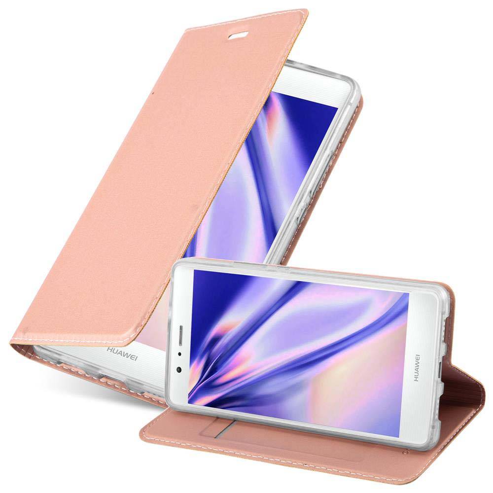 Cadorabo Handyhülle für Huawei P9 LITE 2016 / G9 LITE Schutz Hülle in Rosa Cover Etui Book Case Booklet